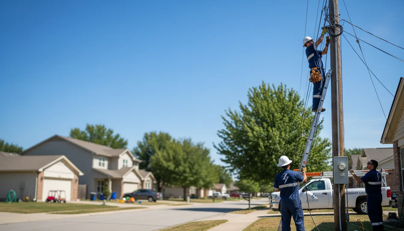 Residential electrician providing installation services in Strasburg, MO